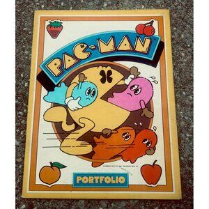 Vintage 1980 Pac-Man Portfolio Folder (Midway) Arcade School Paper Holder
